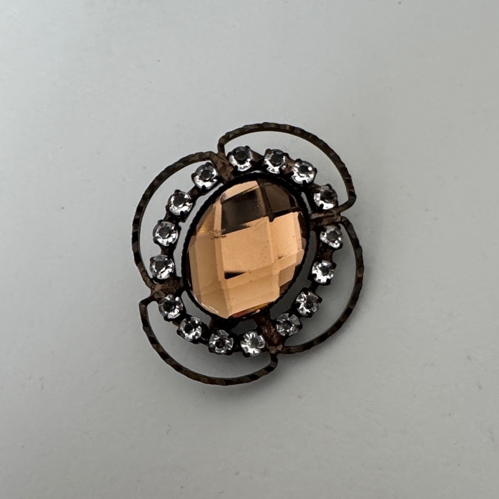 Elegant Gold and Silver Brooch